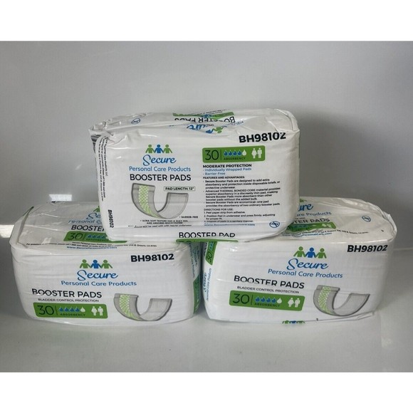 COPY - COPY - Secure booster pads 90 pc  BH98102 Ultra Bladder Control incontin… - Picture 1 of 8